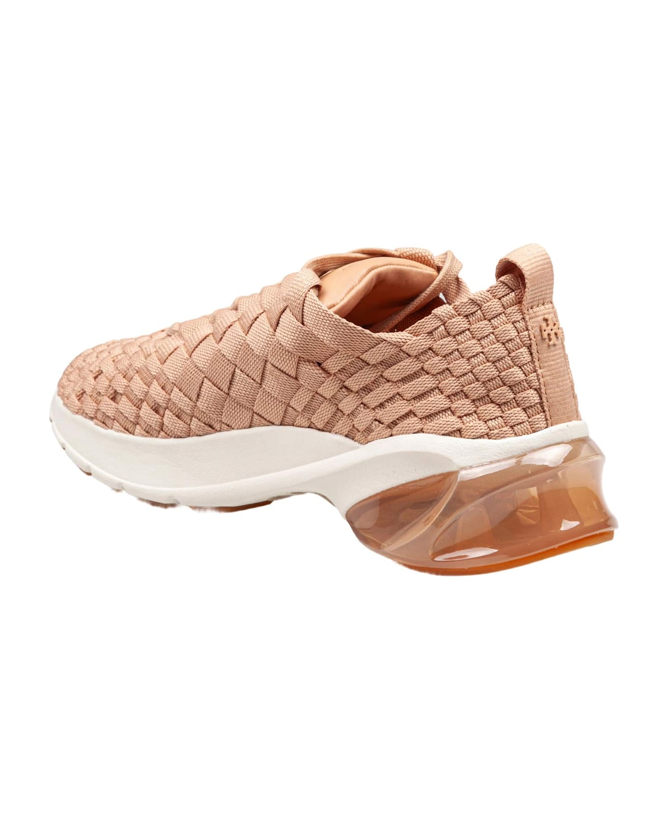 Tory Burch Blush Woven Fabric Trainer Sneakers - Blush