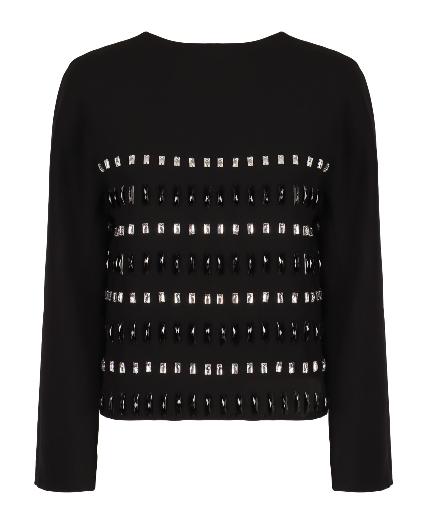 Max Mara Studio Manto Crêpe De Chine Jacket - black