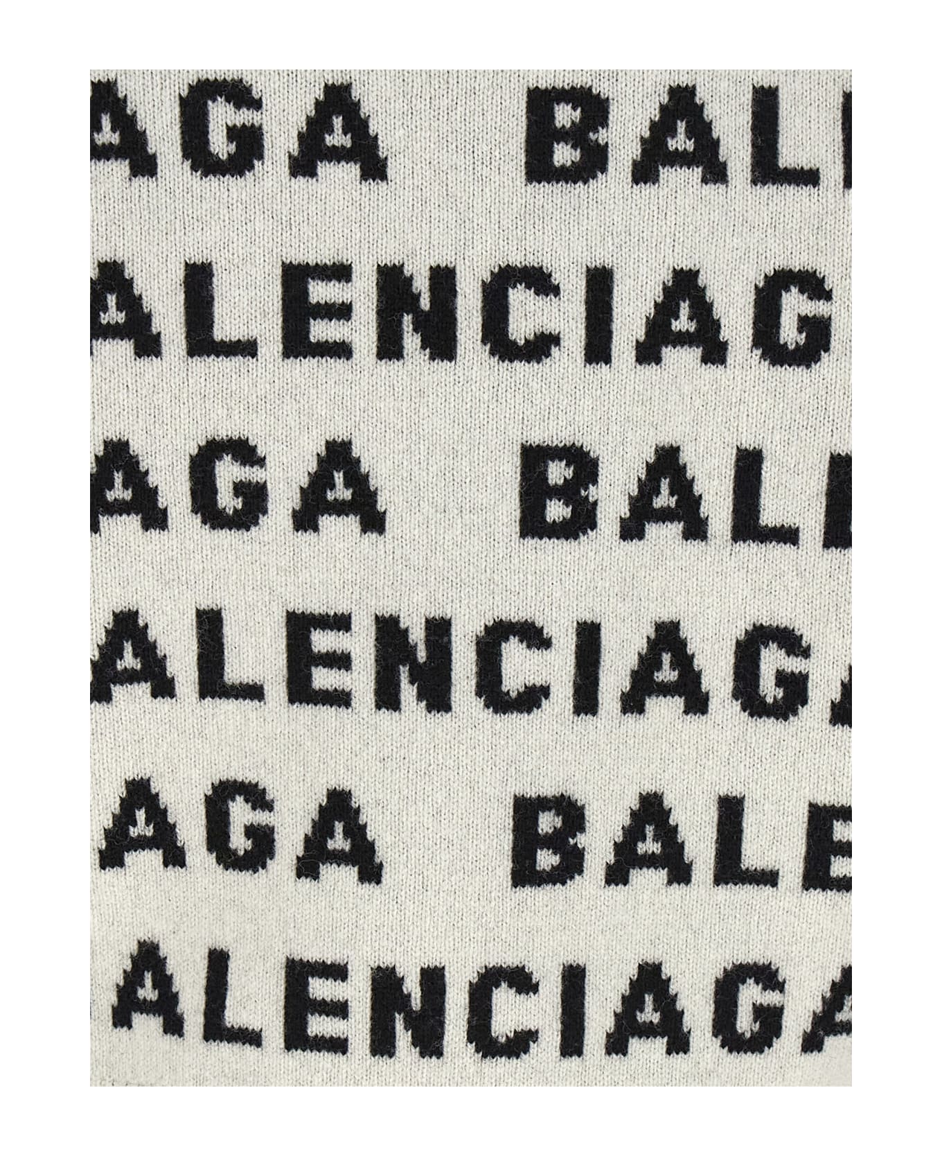 Balenciaga Crew-neck Wool Sweater - White ニットウェア