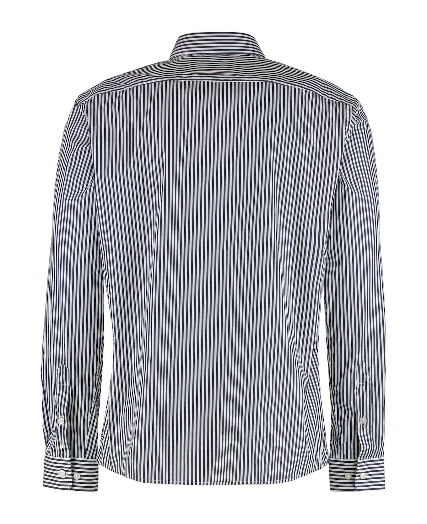 Hugo Boss Long Sleeve Striped Shirt - blue