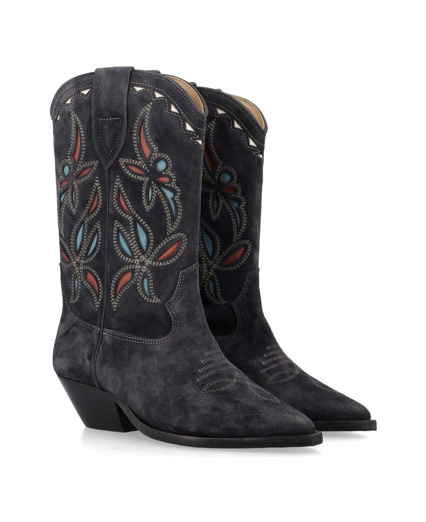 Isabel Marant Duerto Texan Boots - FADED BLACK