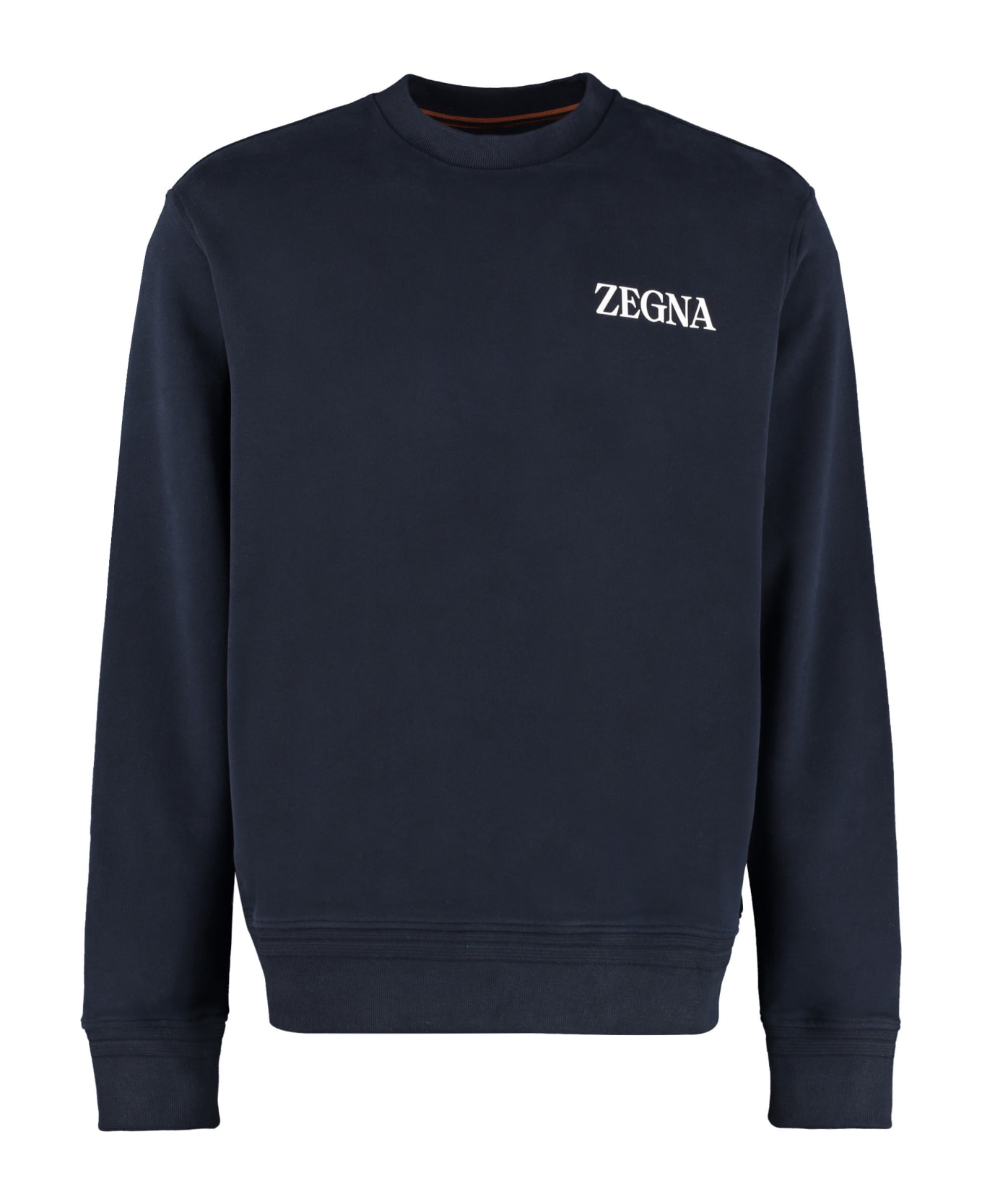 Ermenegildo Zegna Logo Detail Cotton Sweatshirt - black