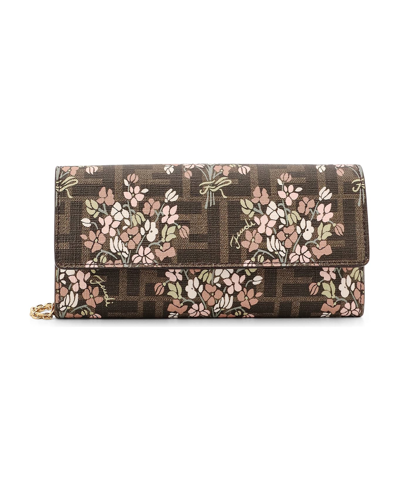 Fendi Continental Wallet - Brown