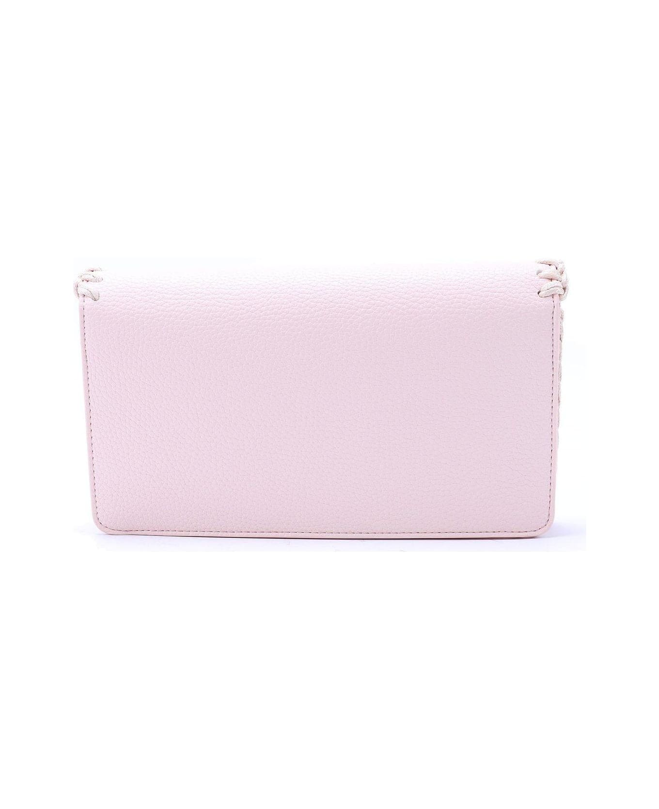 Love Moschino Whipstitch-trim Chain-linked Shoulder Bag - A Rosa