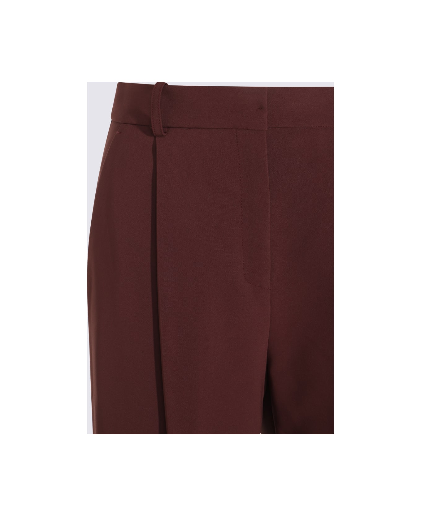 Elisabetta Franchi Brown Pants - MERLOT