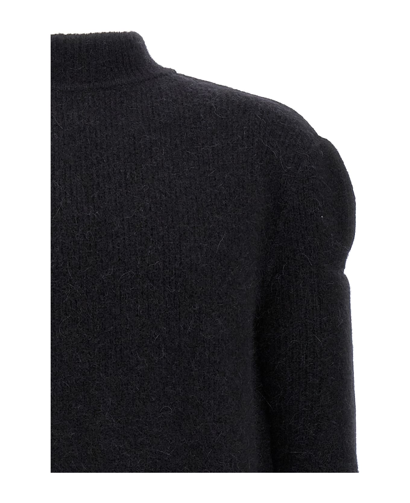 Rick Owens Subhuman Cut-out Sweater - BLACK