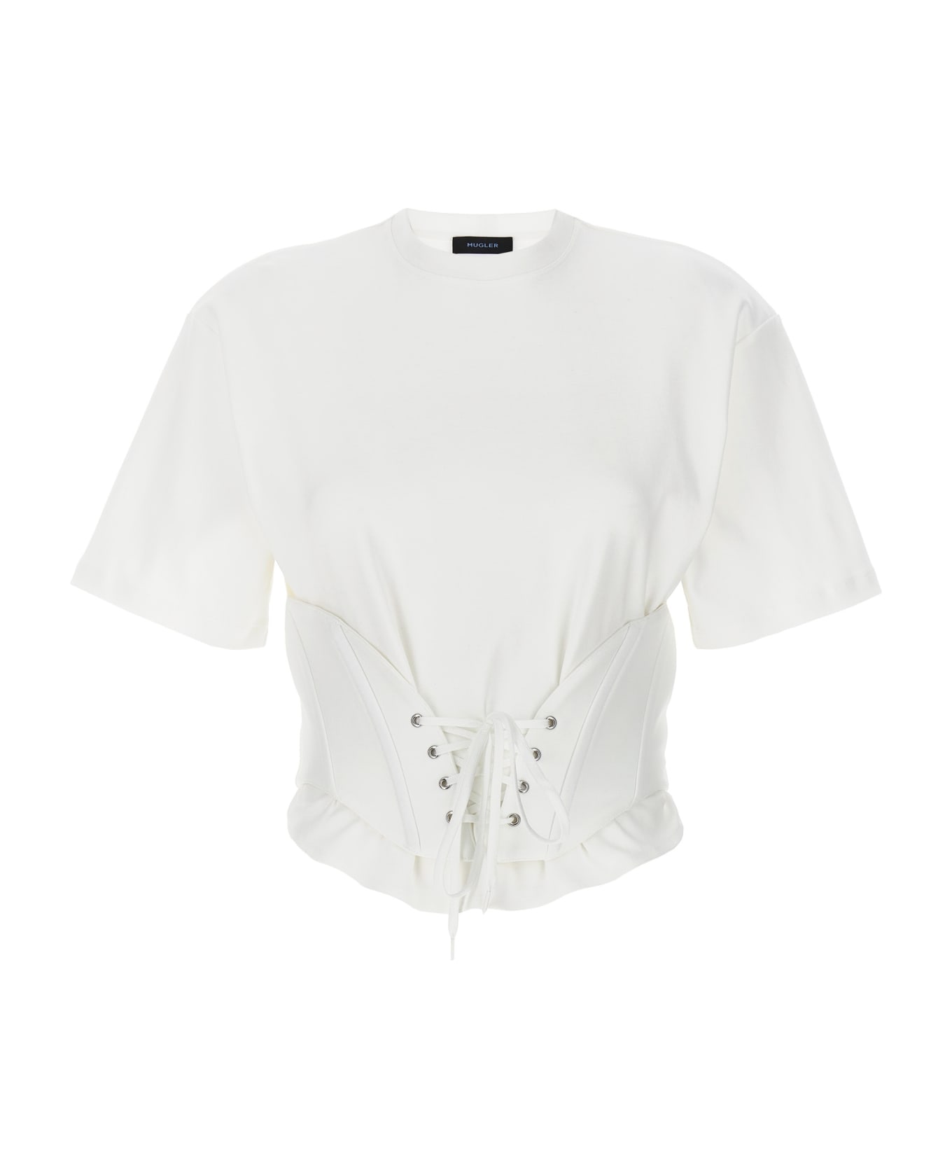 Mugler Corset T-shirt - White Tシャツ