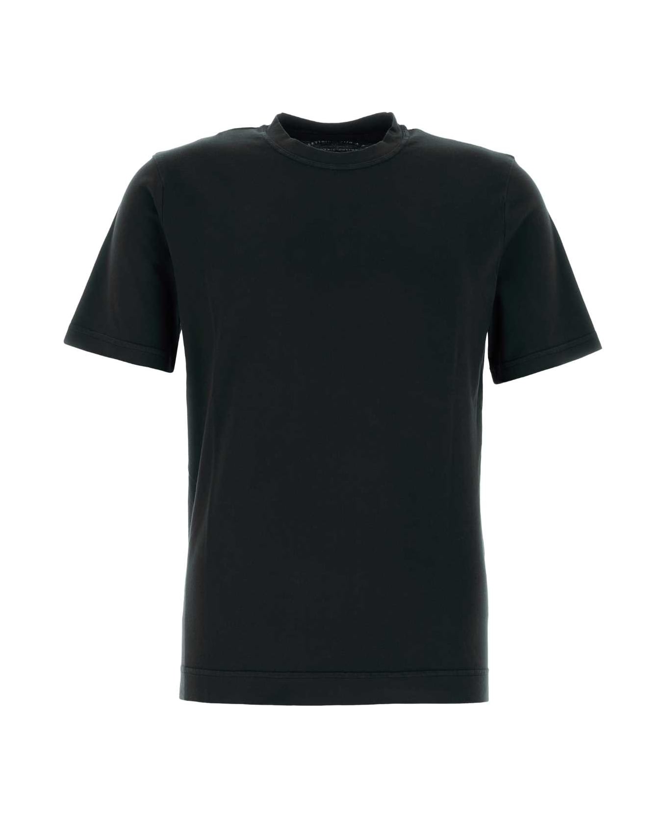 Fedeli Black Cotton T-shirt - 36
