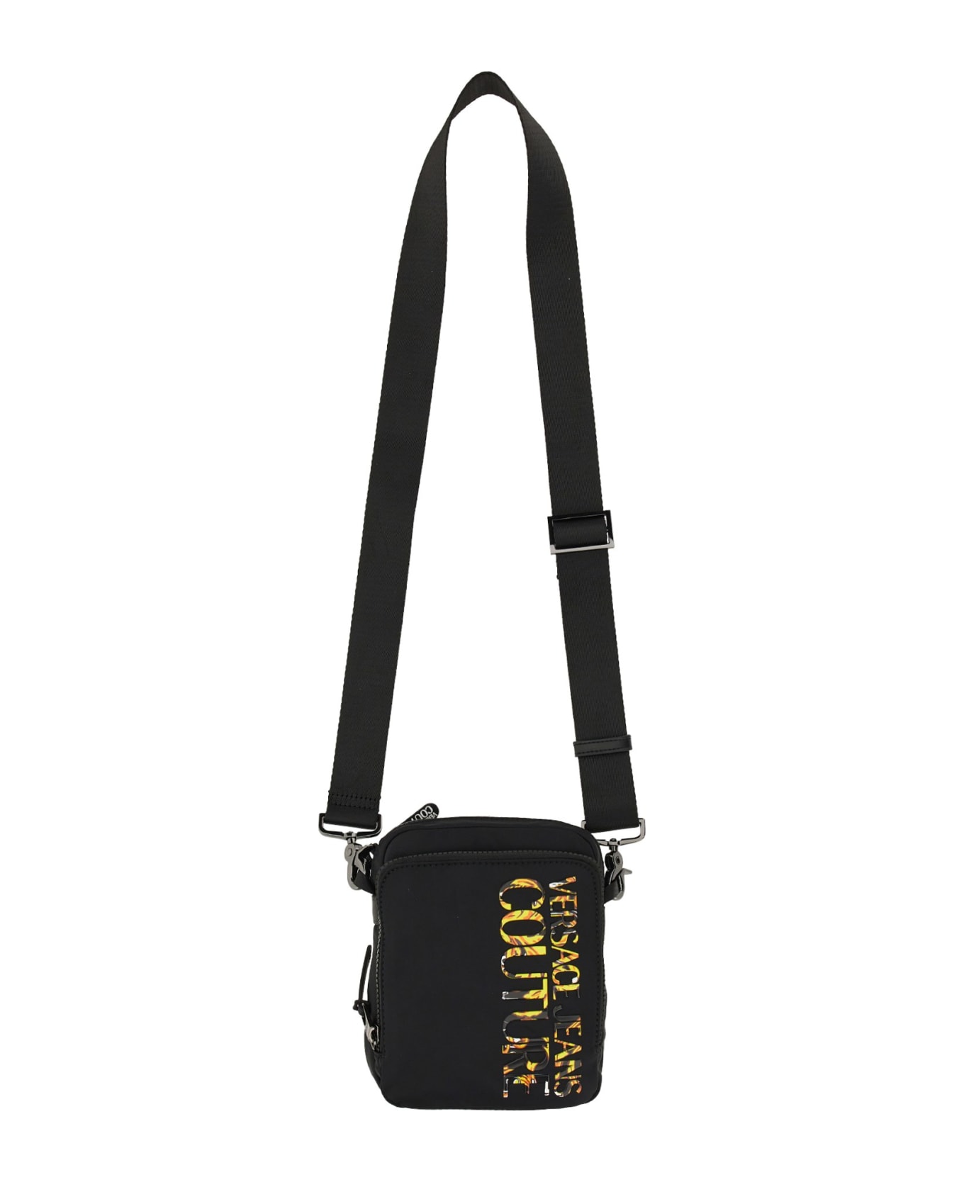 Versace Jeans Couture Camera Bag With Logo - Nero