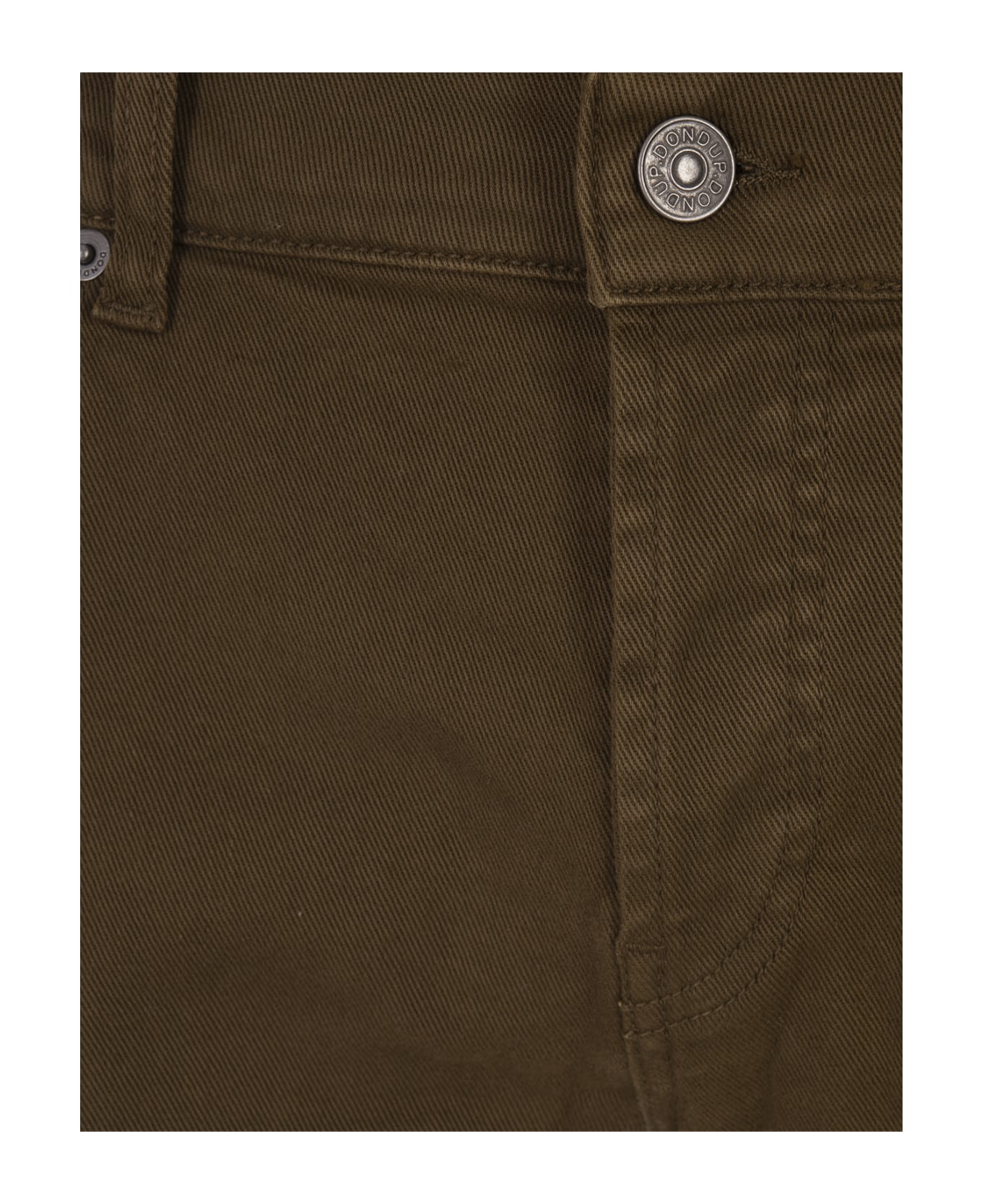 Dondup Mius Slim Fit Jeans In Military Green Bull Stretch - Green
