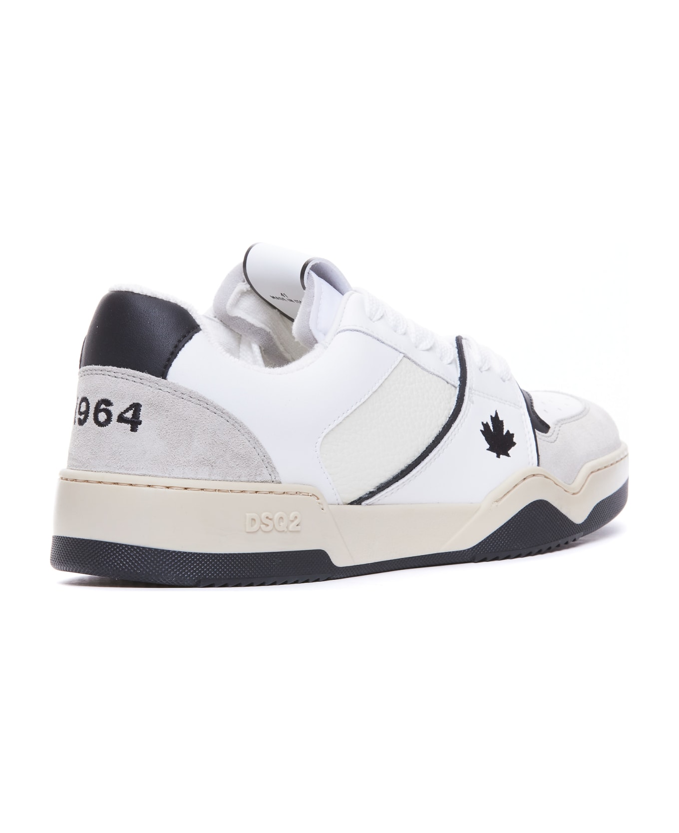 Dsquared2 Spiker Sneakers - WHITE, black