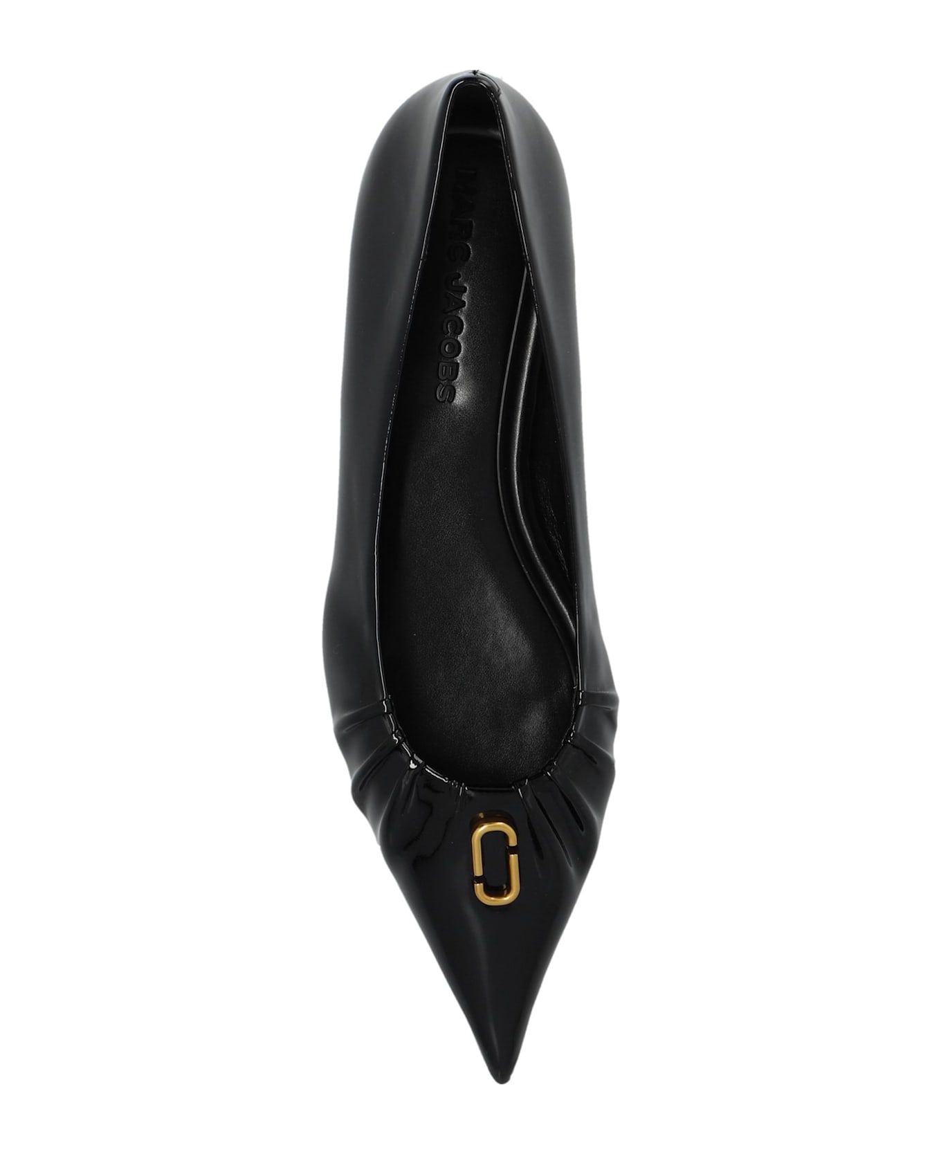 Marc Jacobs The Ali Pointed-top Ballerinas - Black