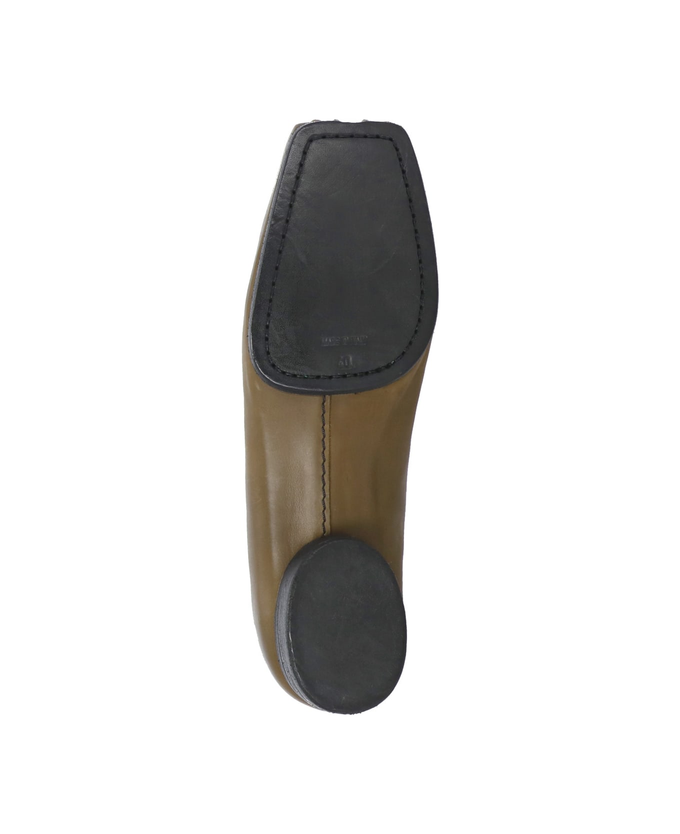 Uma Wang Leather Ballerinas - Green