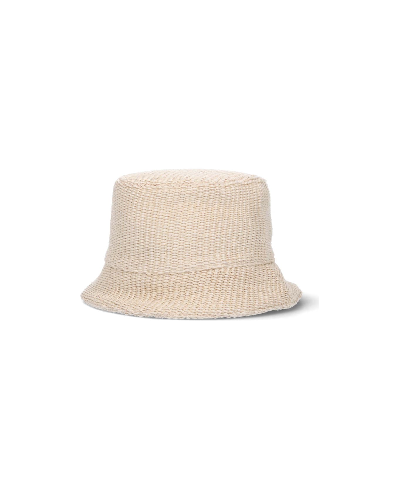 Marni Raffia Bucket Hat - Beige