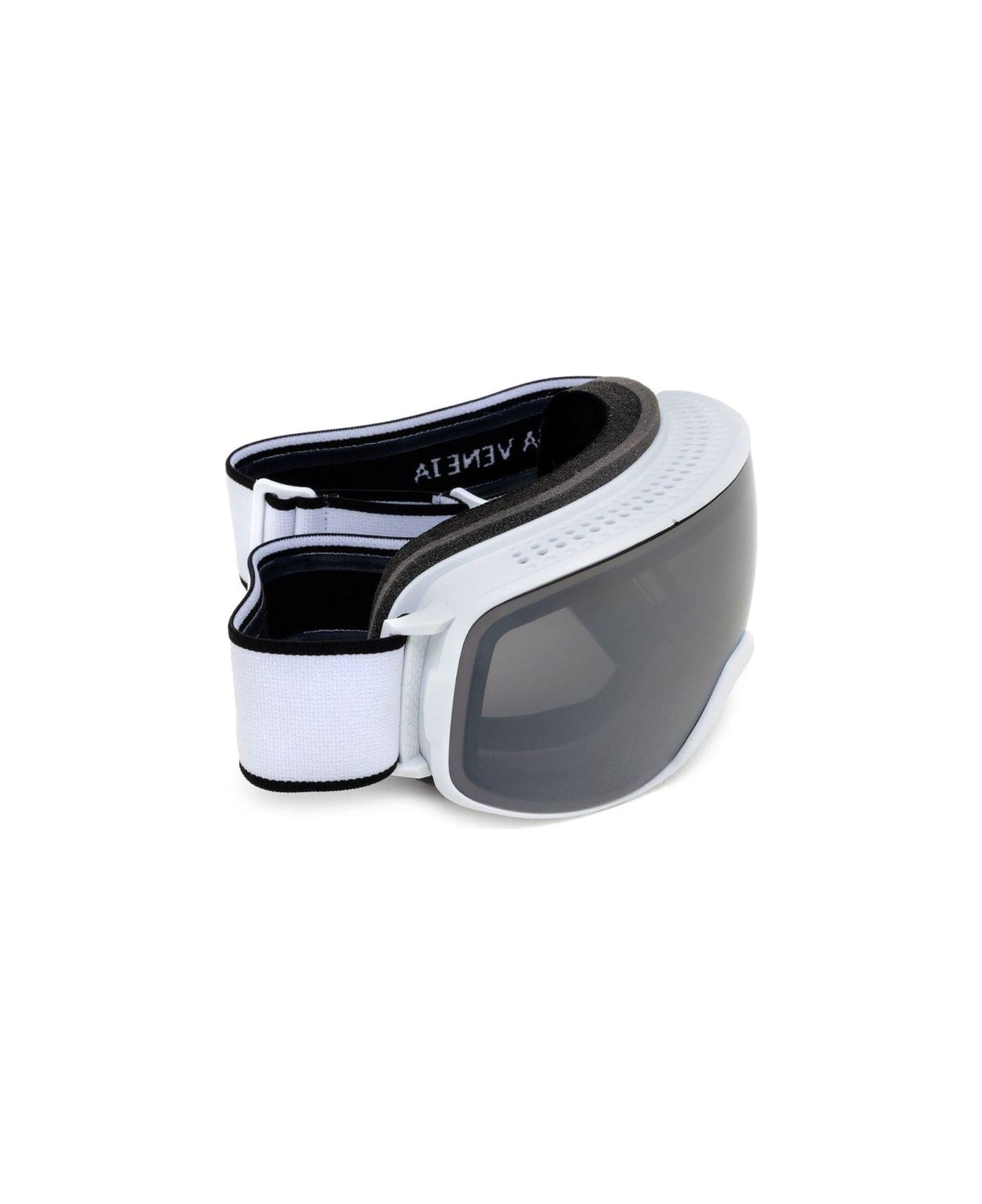 Bottega Veneta Eyewear Mask Ski Goggle Mask Sunglasses - 005 WHITE WHITE SILVER