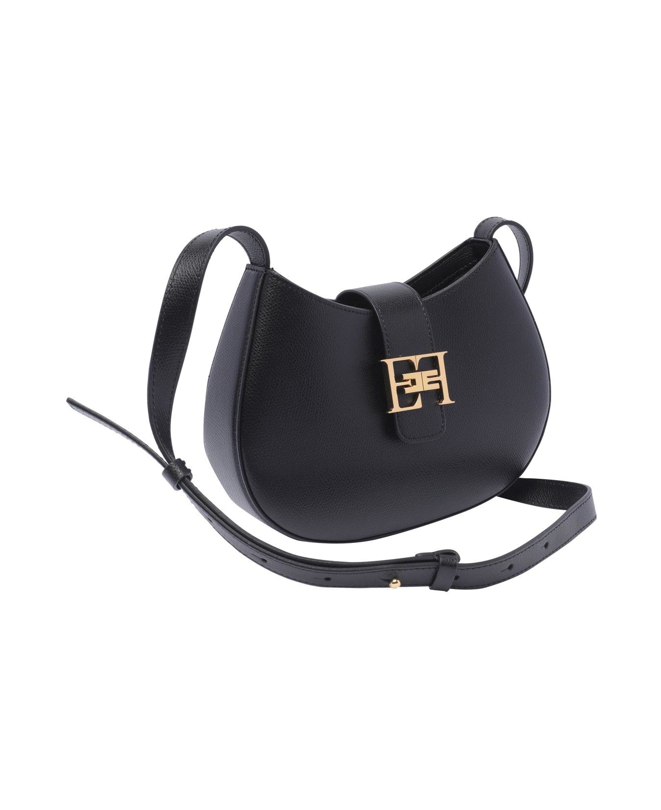 Elisabetta Franchi Hobo Bag - Black