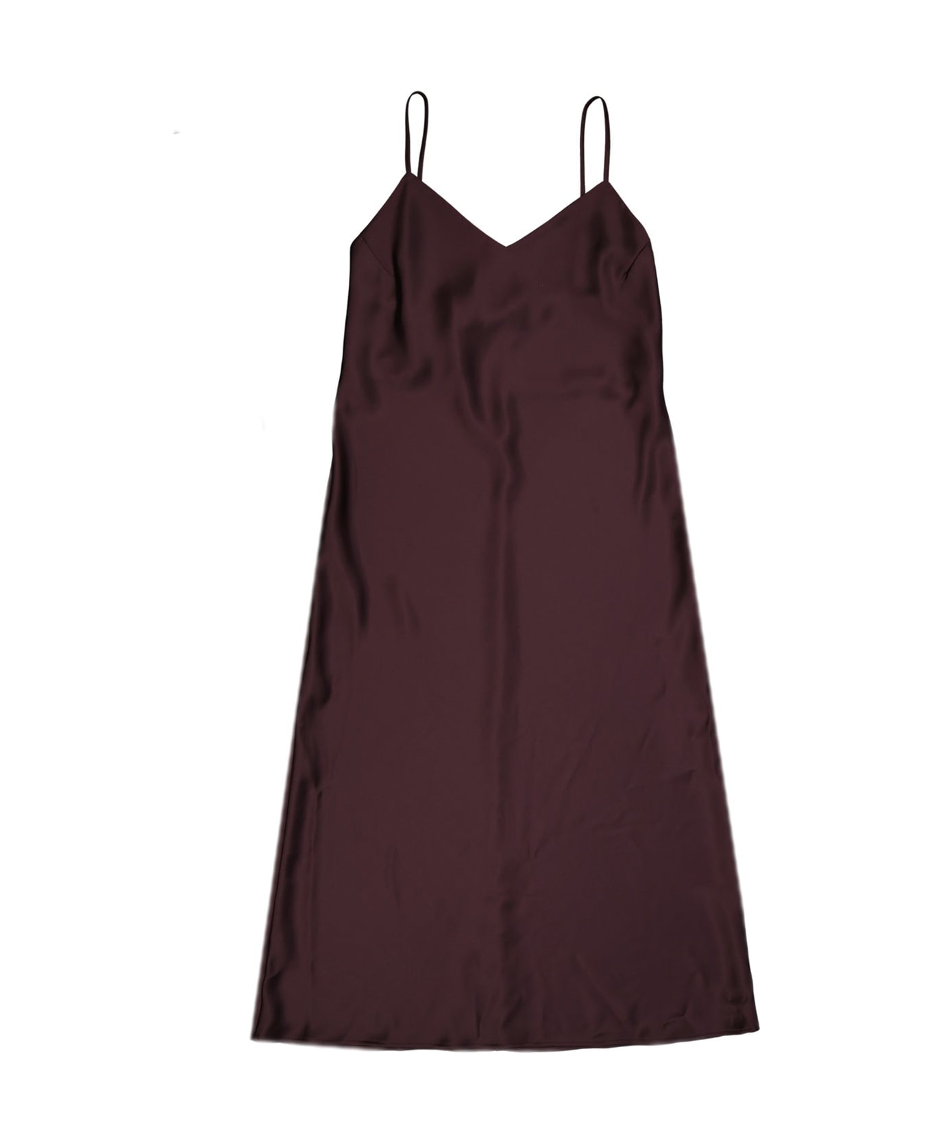 Blanca Vita Acacia Satin Slip Midi Dress - Purple キャミソール