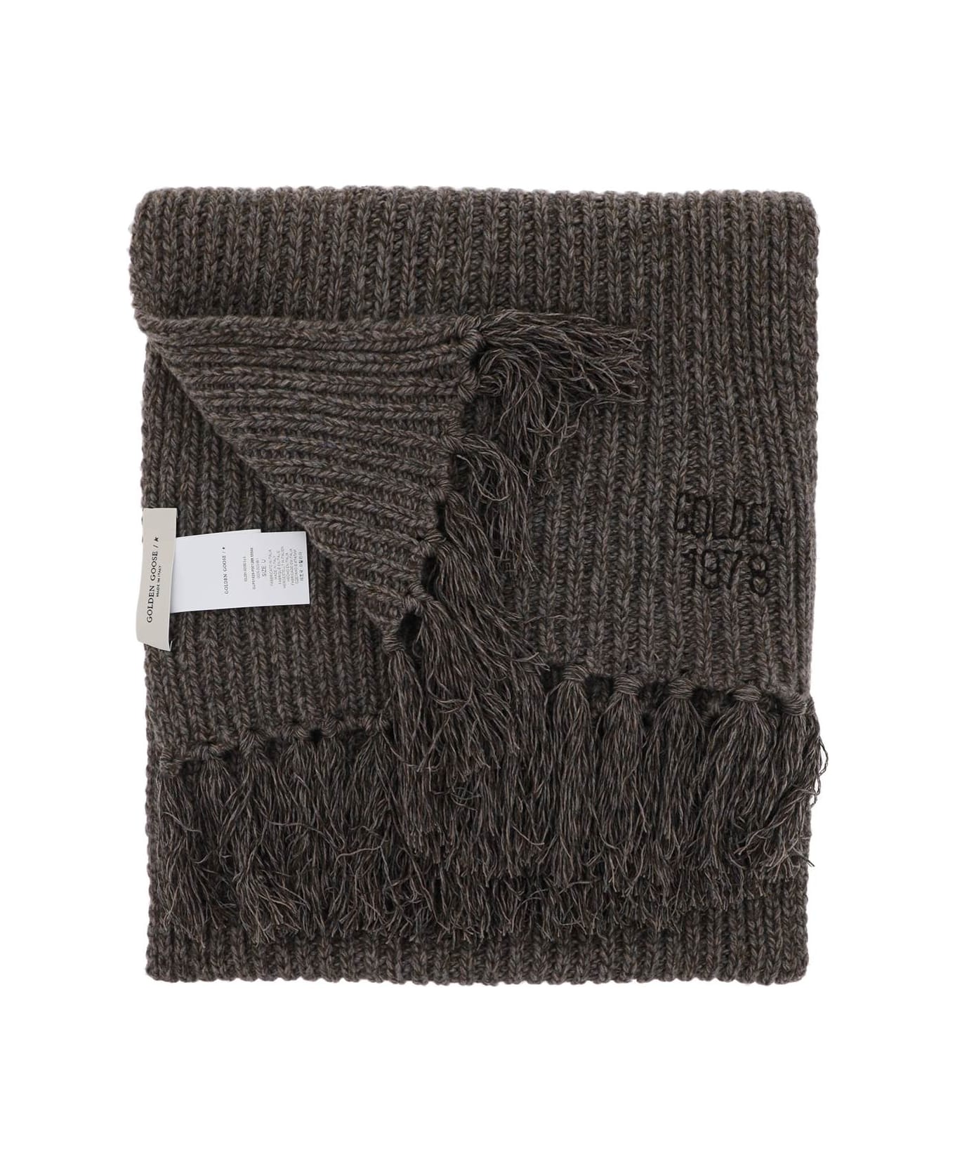Golden Goose Journey Wool And Cashmere Scarf - ASH BROWN (Brown) スカーフ＆ストール