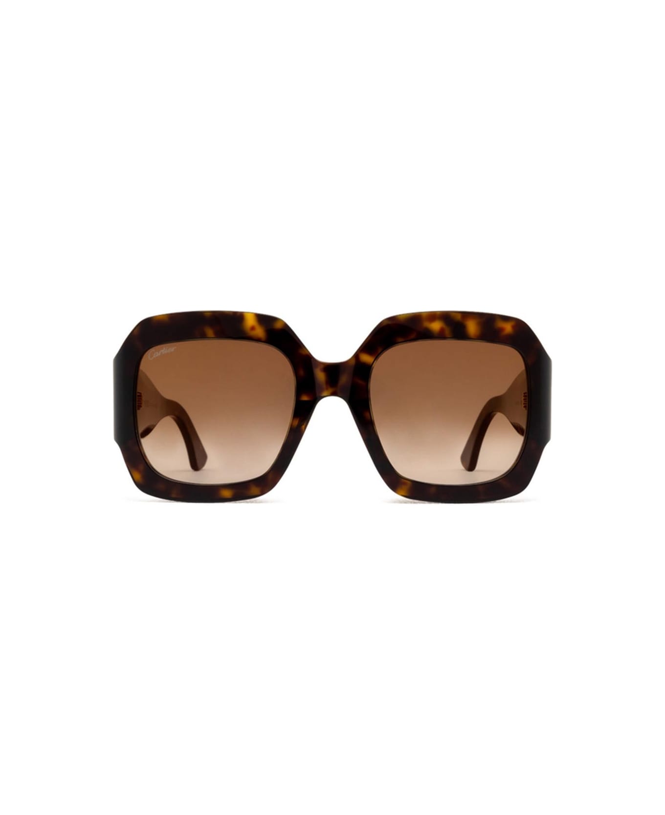 Cartier Eyewear Sunglasses - Havana/Marrone sfumato サングラス