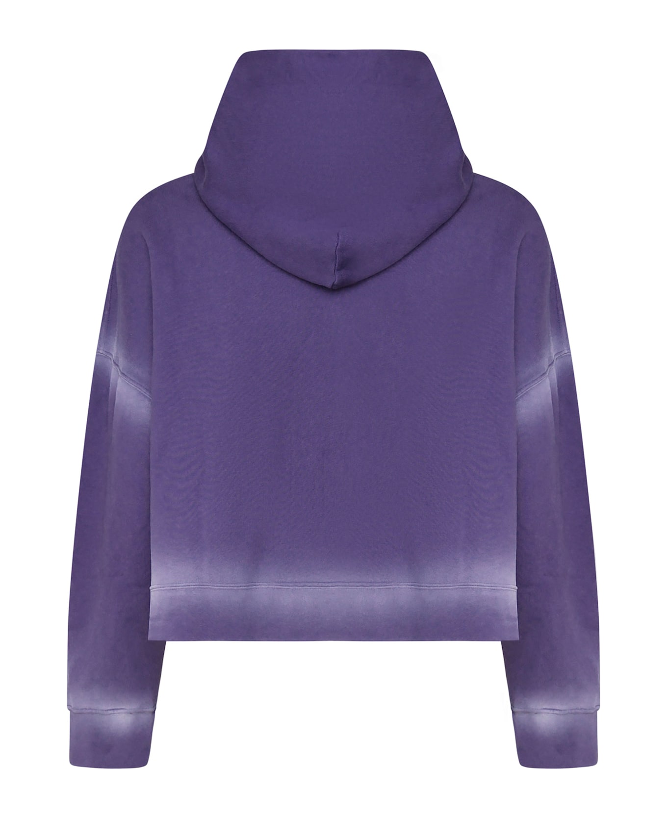 Bonsai Cropped Oversized Sweatshirt - PURPLE
