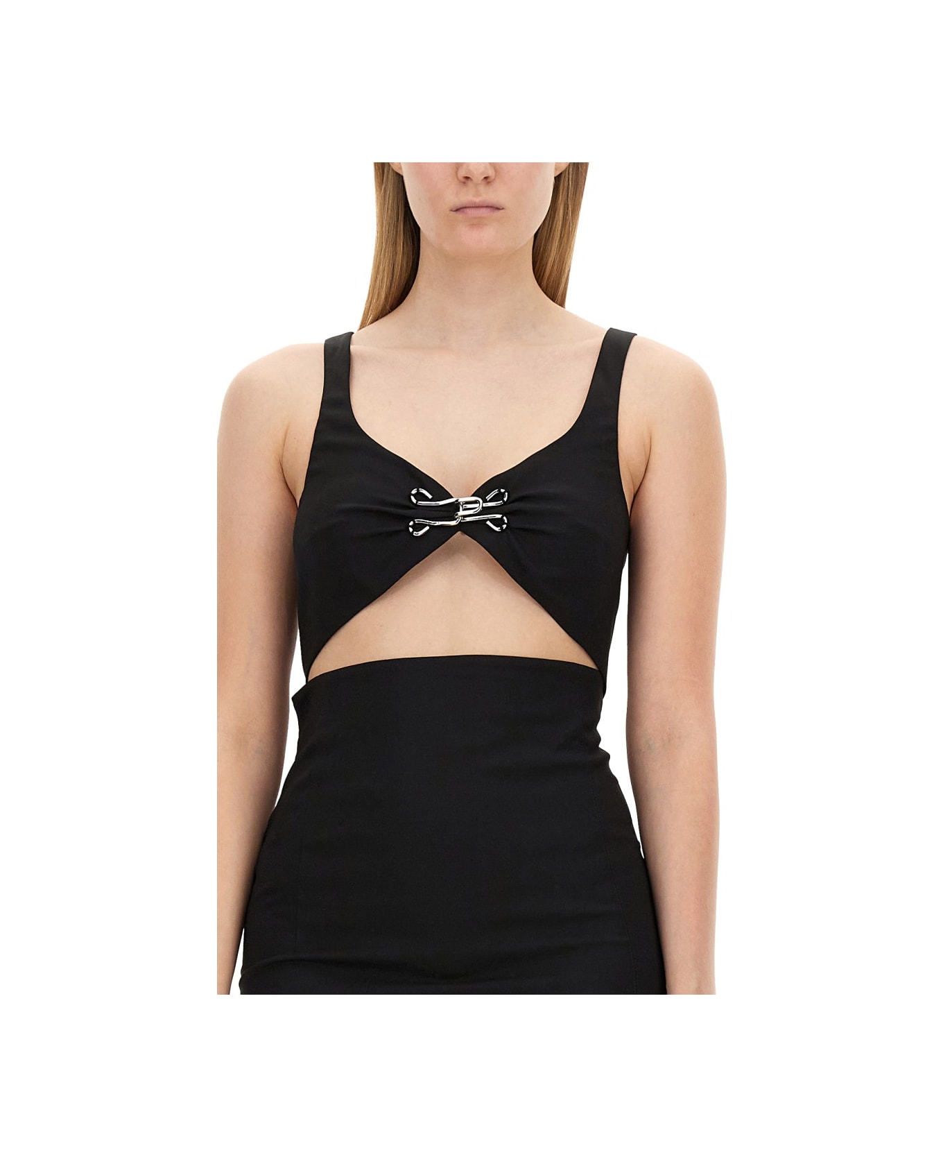 M05CH1N0 Jeans Slim Fit Dress - BLACK