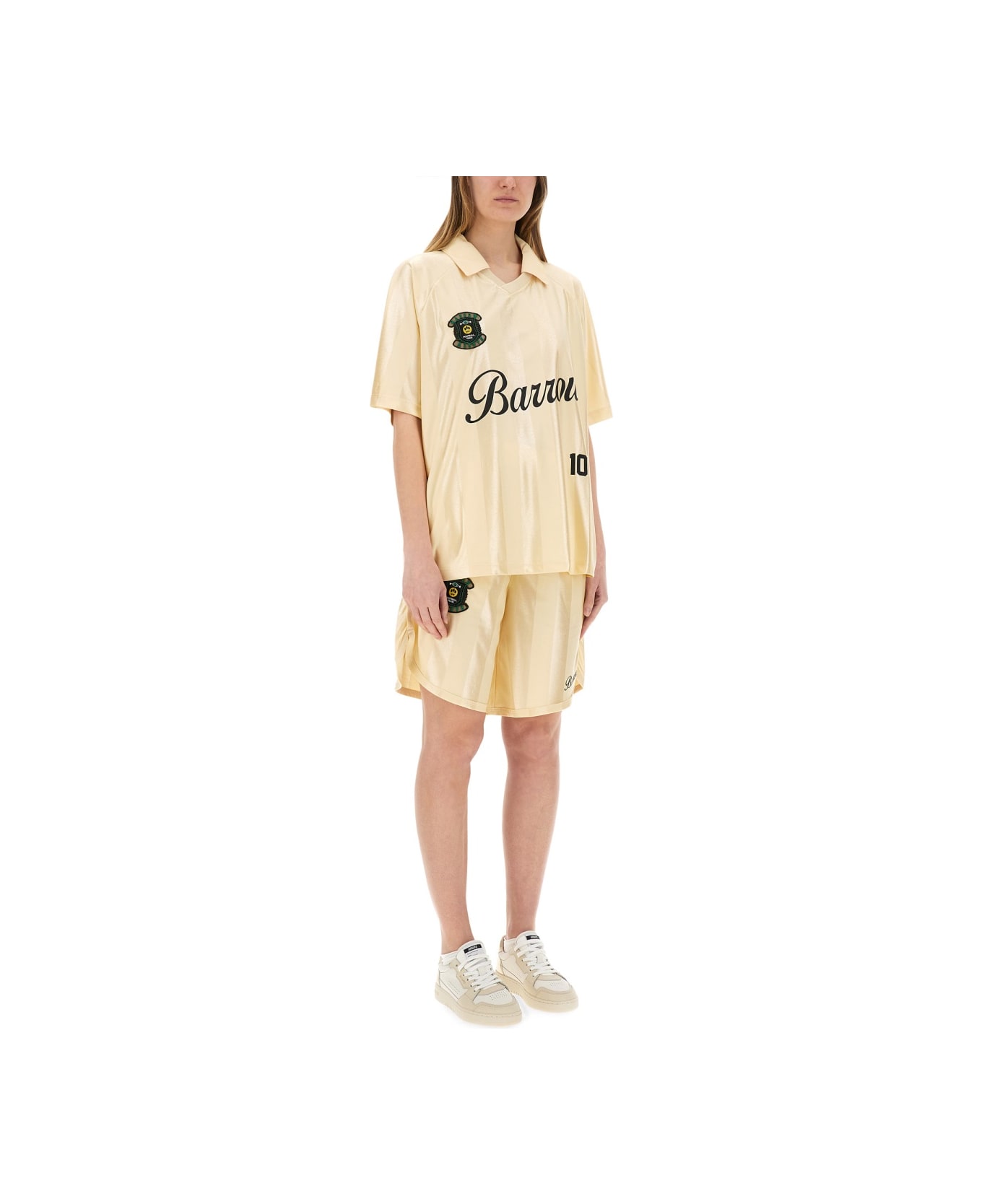 Barrow Triacetate T-shirt - BEIGE