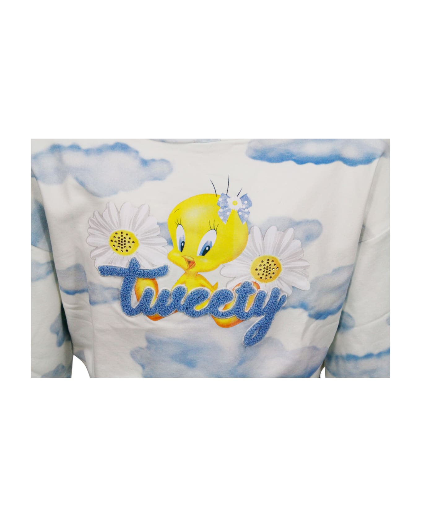 Monnalisa Sweater - White ニットウェア＆スウェットシャツ