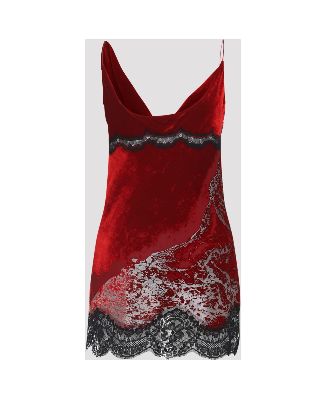 Roberto Cavalli Viscose Mini Dress - Rosso Scuro