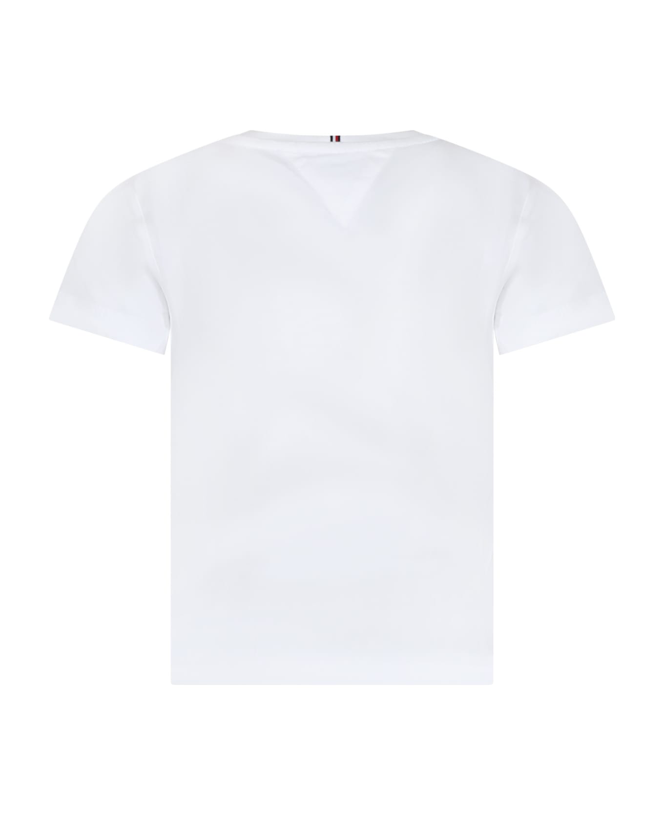 Tommy Hilfiger White T-shirt For Girl With Logo - White