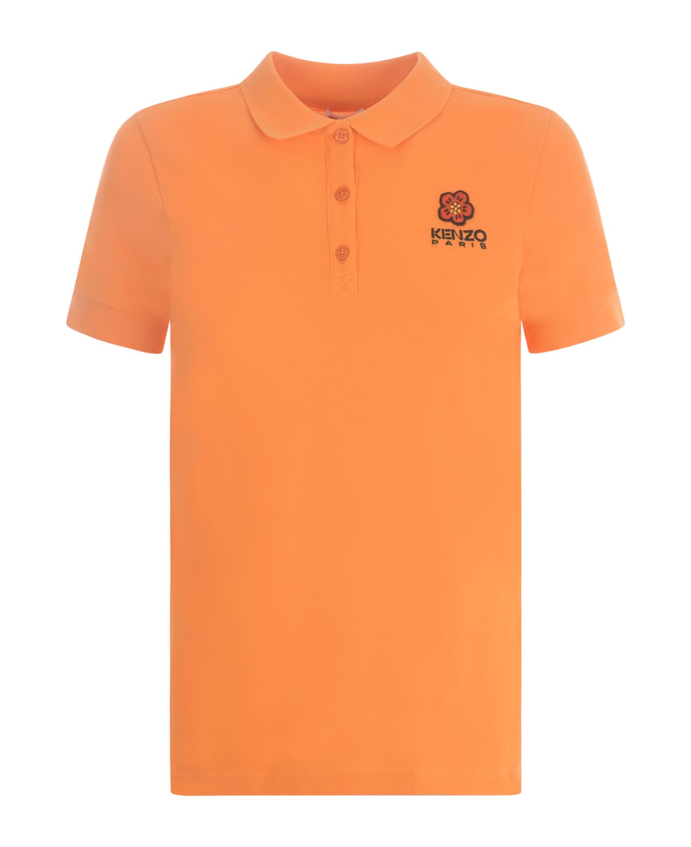 Kenzo Polo Shirt Kenzo In Cotton - Arancione