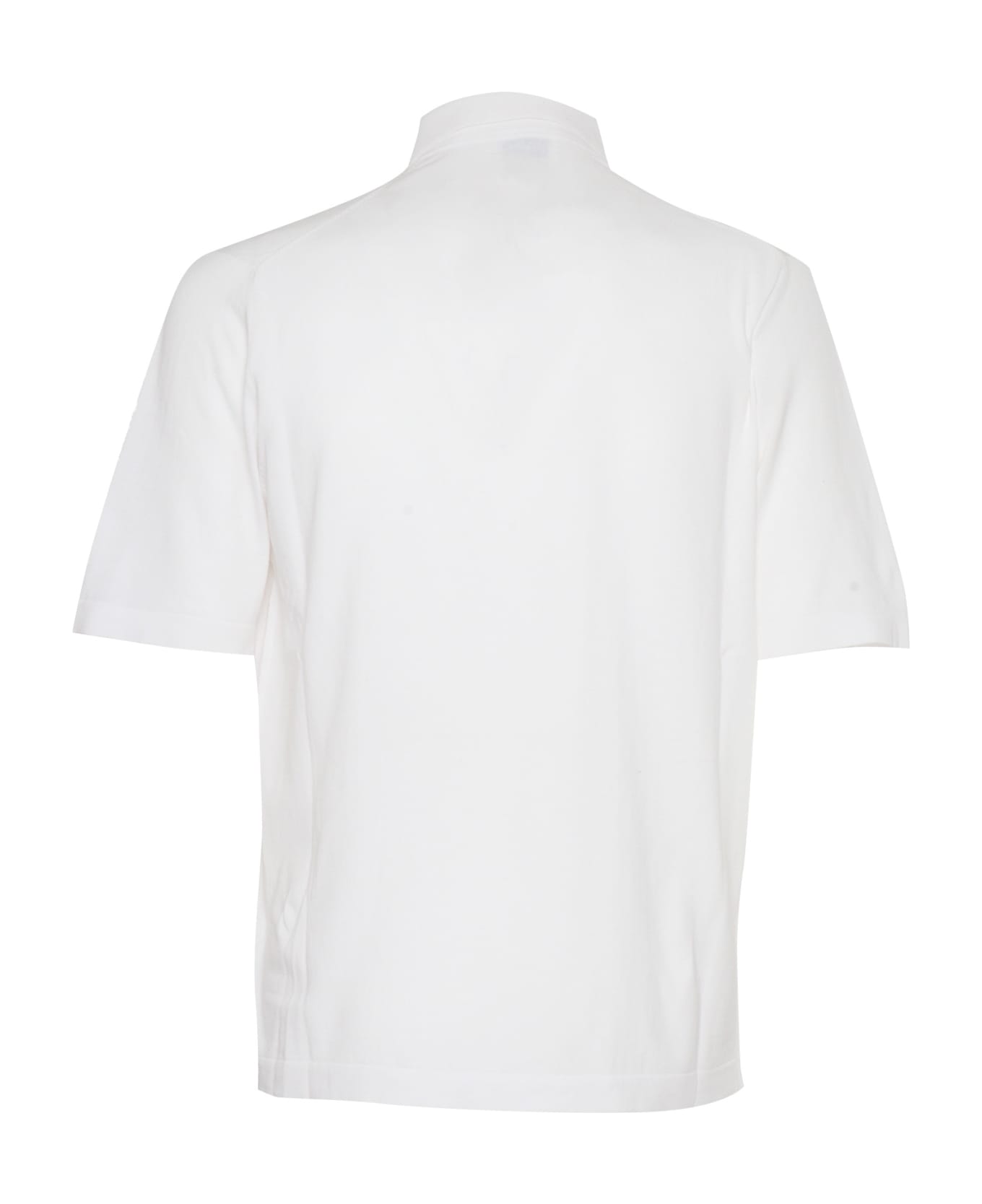 Ballantyne Knitted Polo Shirt - WHITE