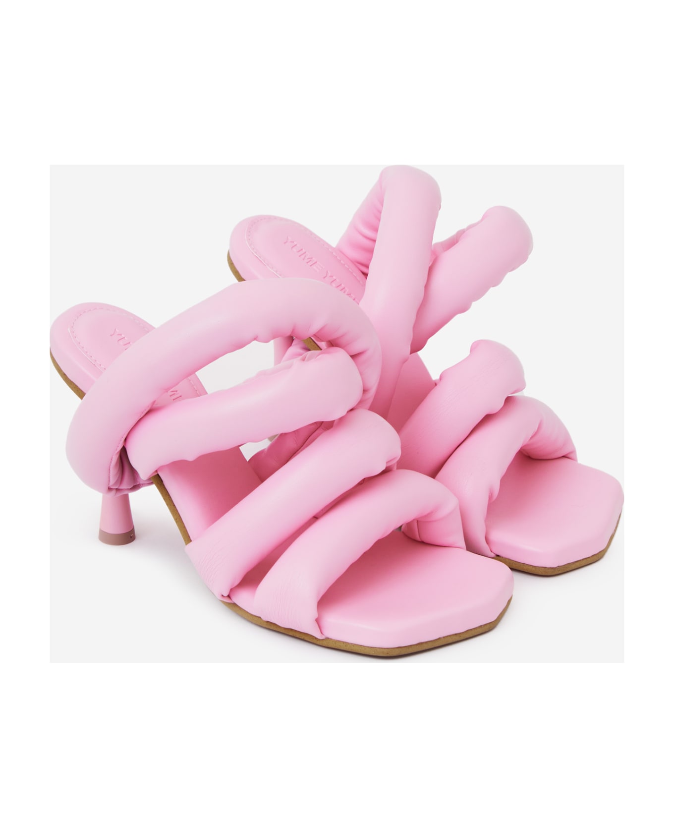 YUME YUME Circular Heel Sandals - rose-pink