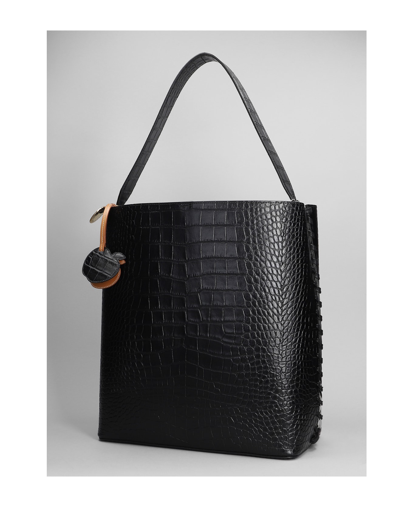 Stella McCartney Shoulder Bag In Black Faux Leather - black