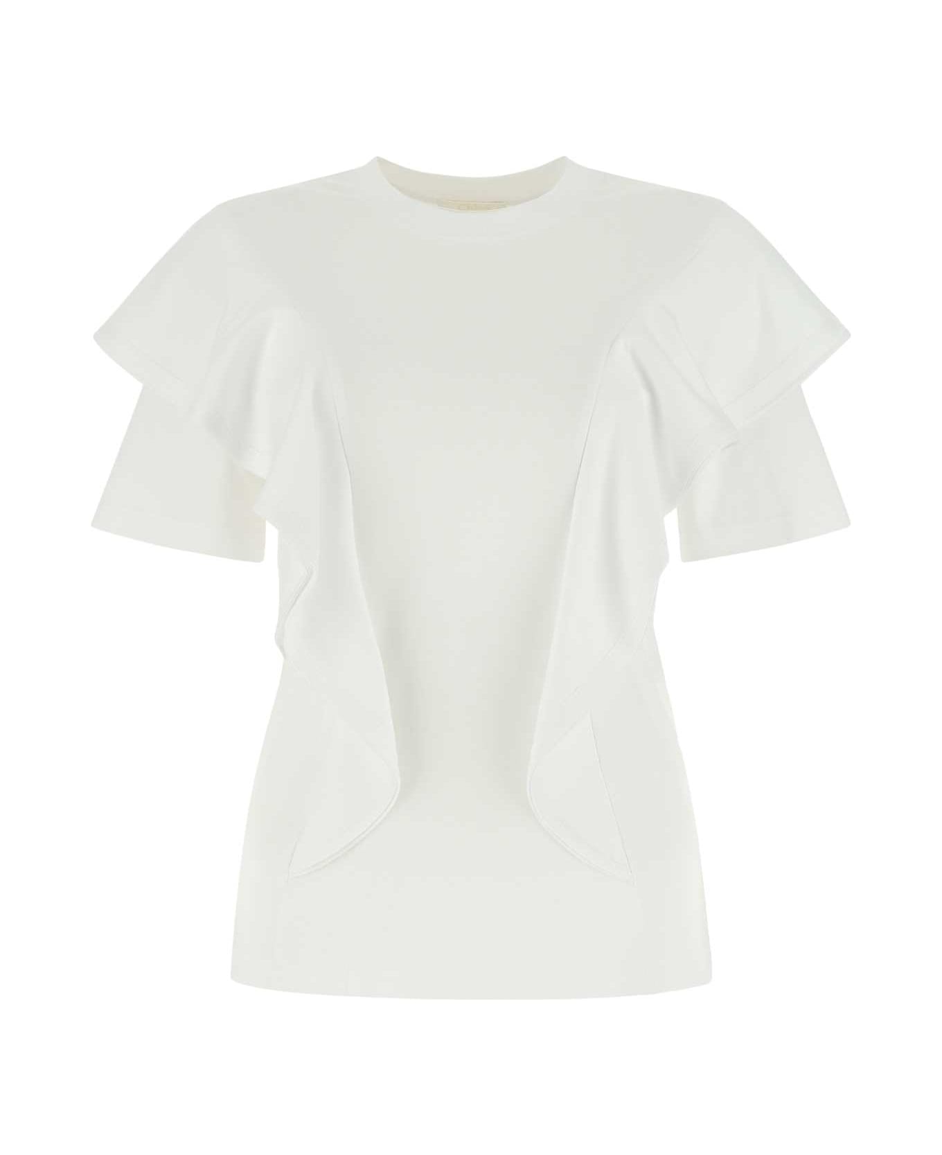 Chloé White Cotton T-shirt - 101