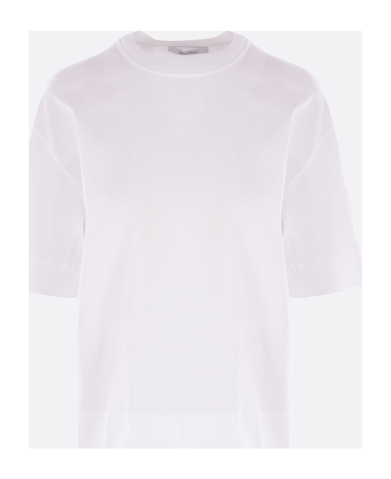 Max Mara Estella T-shirt In Cotton - WHITE