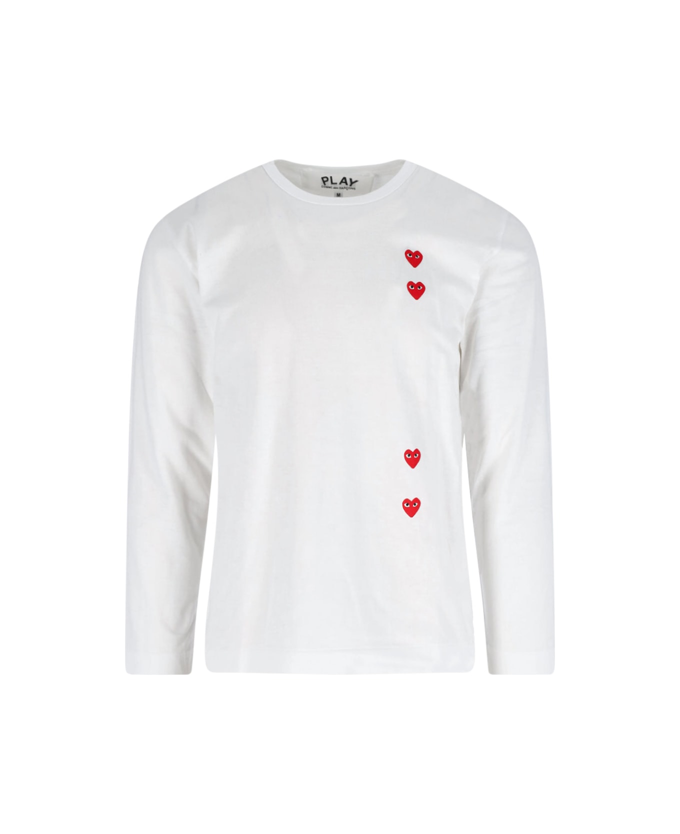 Comme des Garçons Play Logo T-shirt - White