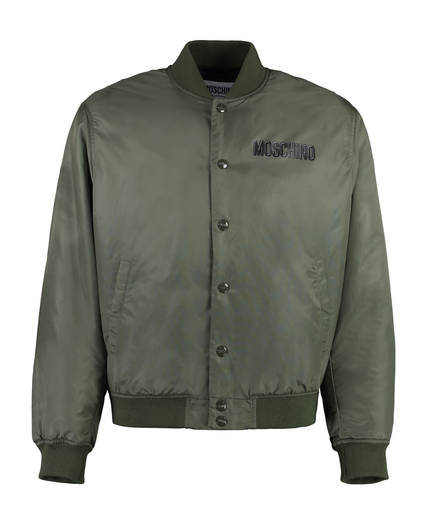 Moschino Nylon Bomber Jacket - green