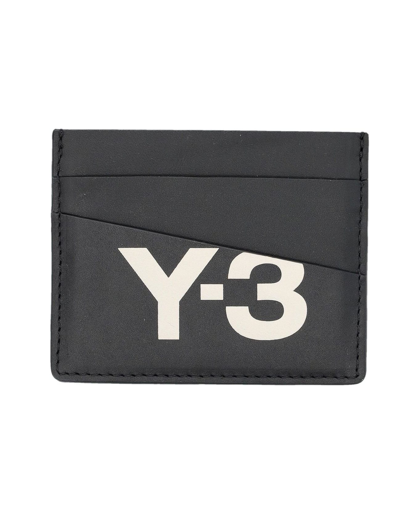 Y-3 Logo Printed Card Case - BLACK