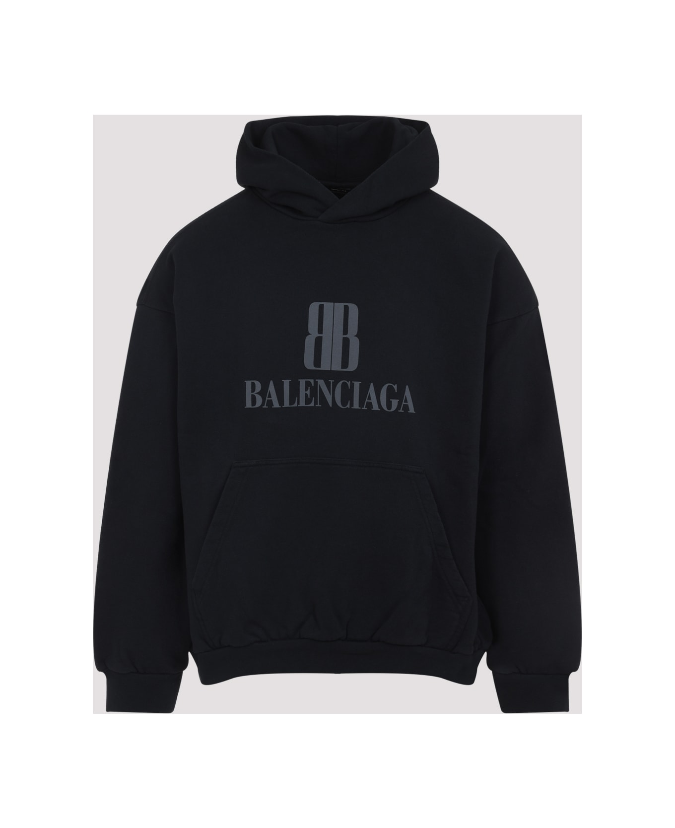 Balenciaga Medium Fit Hoodie - Faded Black