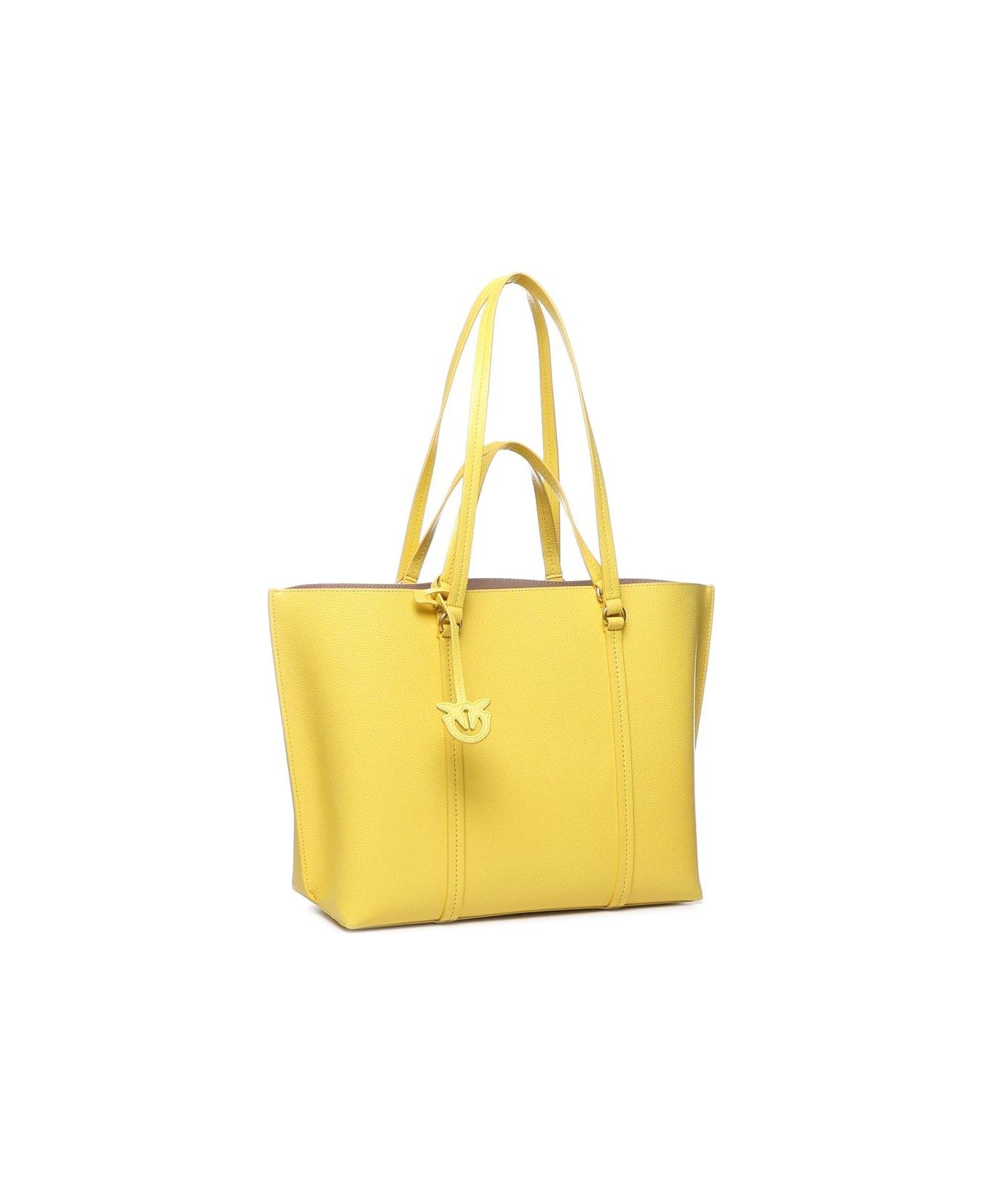 Pinko Carrie Big Shopping Bag - Yellow