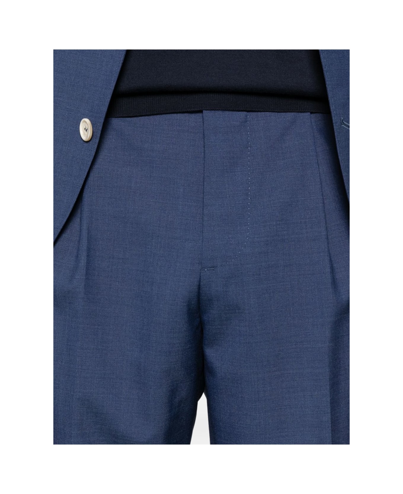Brunello Cucinelli Wool Single-breasted Suit - Blue