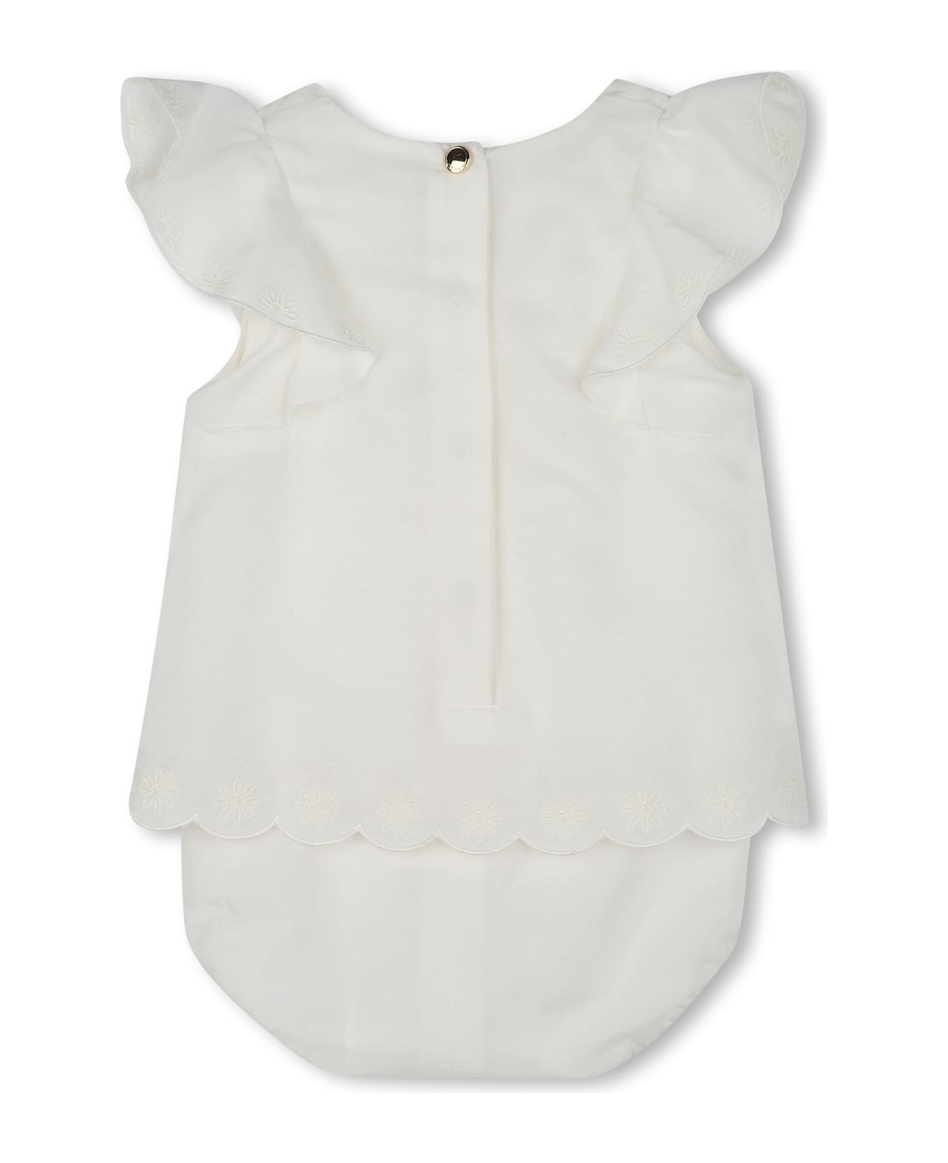 Chloé Set Tunica E Pantaloncini - White