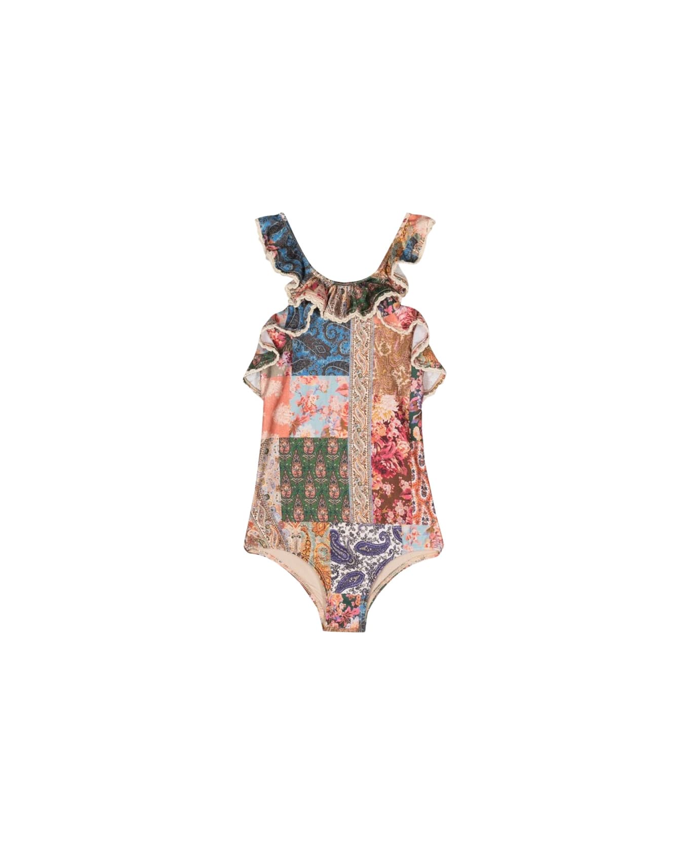 Zimmermann You Have To Trim Frill Onepiece - MULTICOLOUR