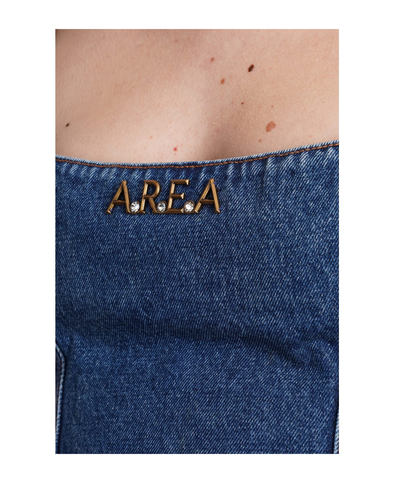 AREA Topwear In Blue Cotton - blue