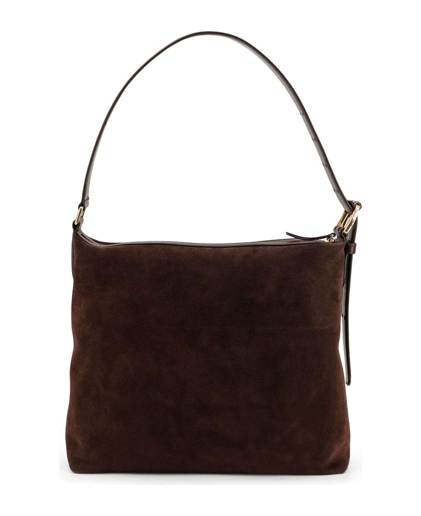ATP Atelier Bassano Suede Shoulder Bag - WALNUT