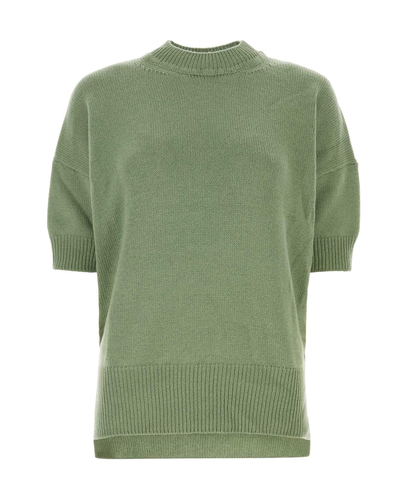 Jil Sander Pastel Green Wool Sweater - 329 フリース
