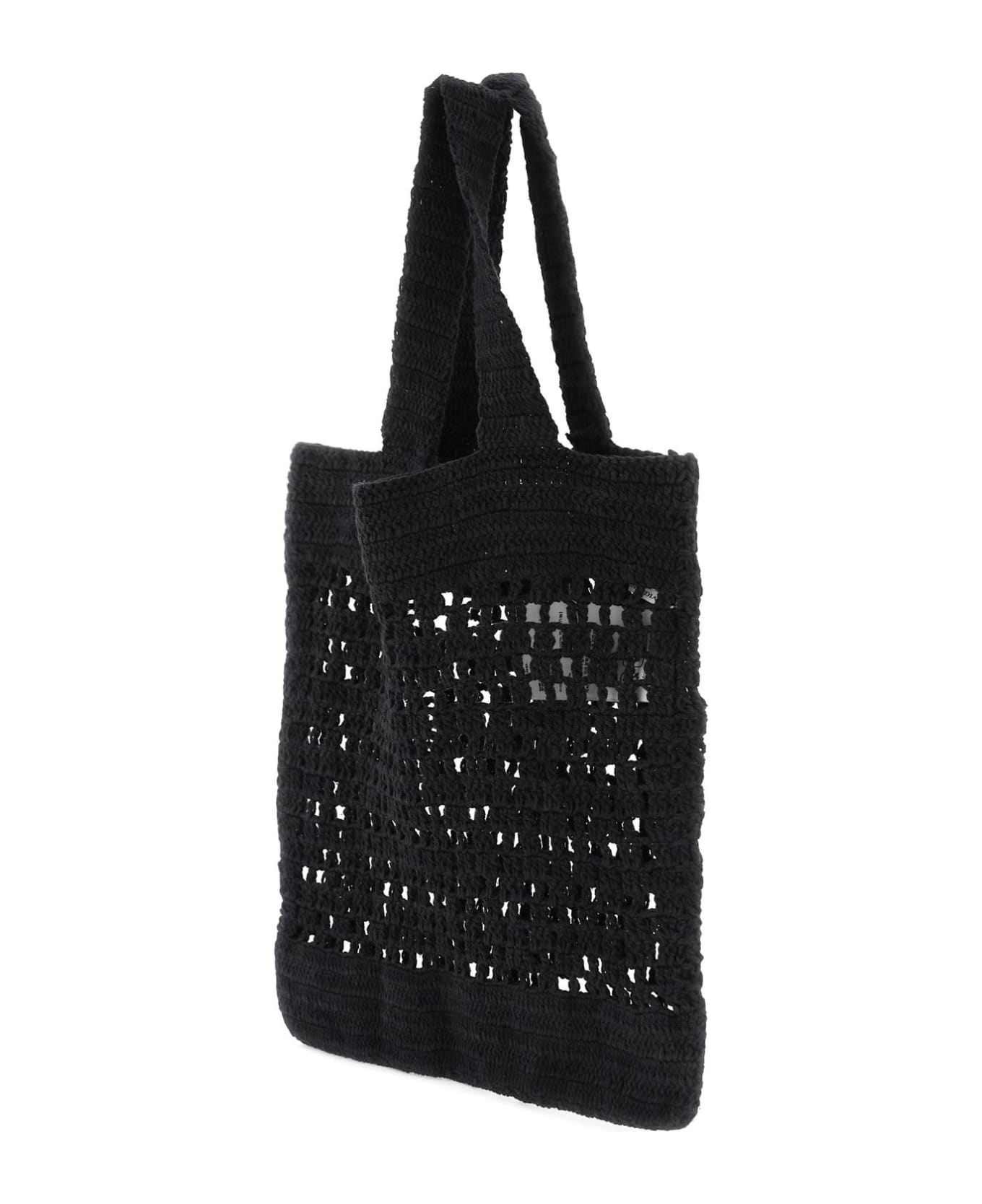 Skall Studio Evalu Crochet Handbag In 9 - BLACK (Black)