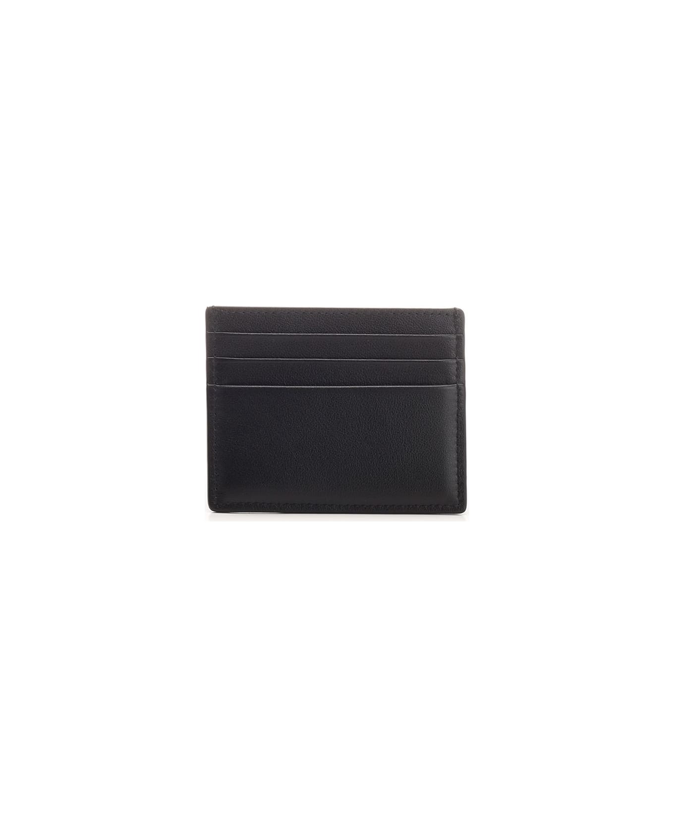 Valentino Garavani Vlogo Signature Pocket Card Holder - Black