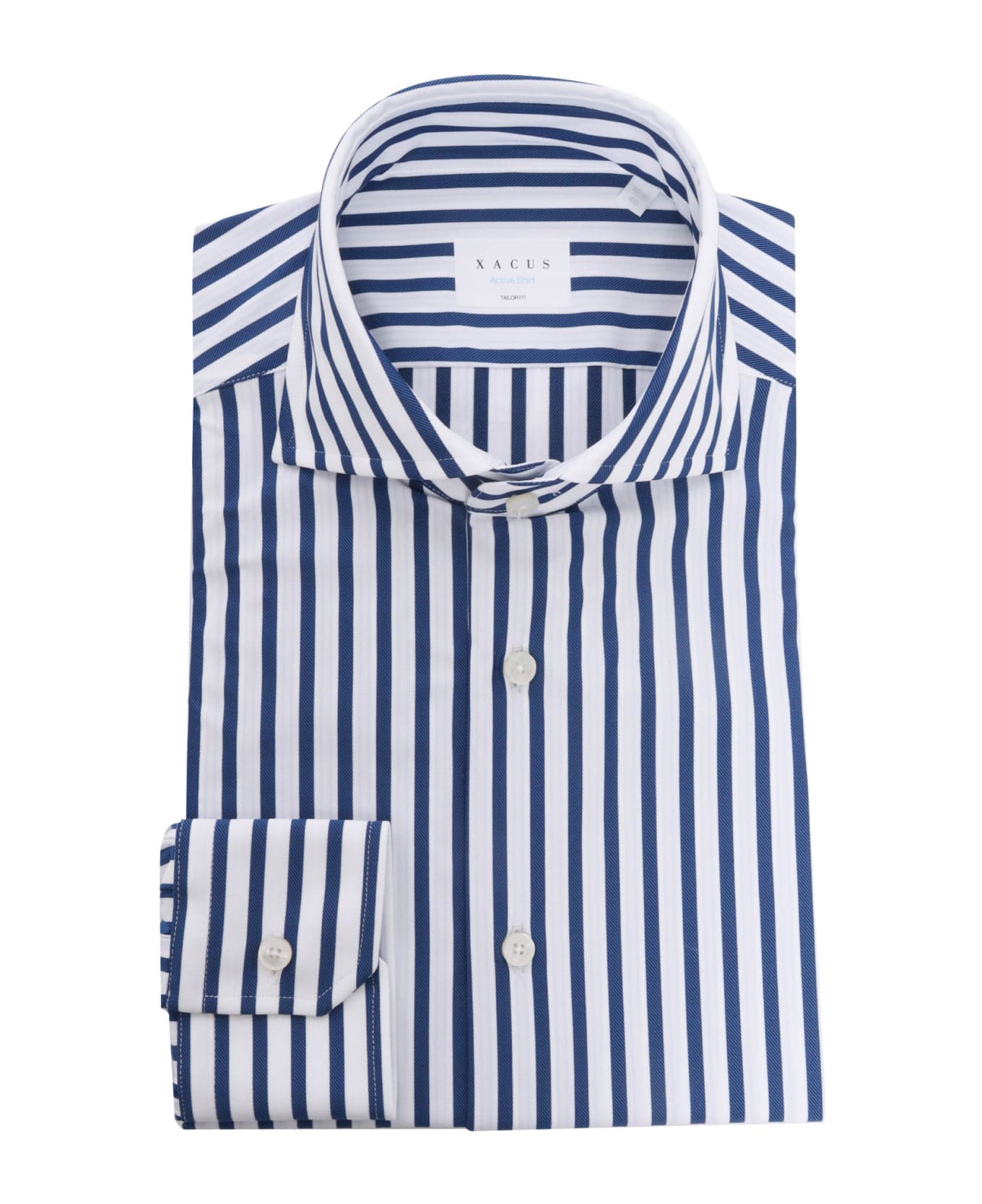 Xacus Blue Striped Shirt - MULTICOLOR