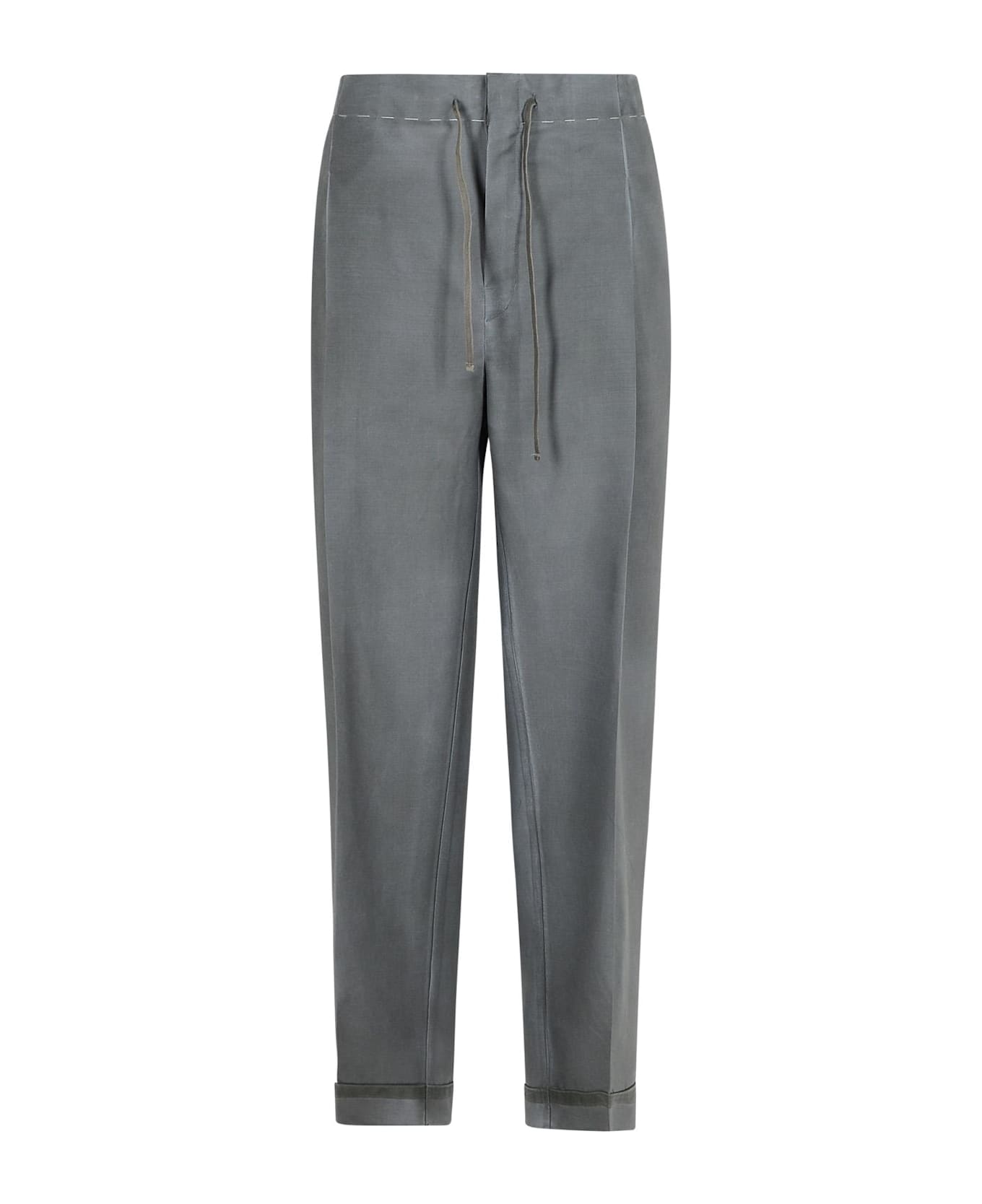 Maison Margiela Grey Mohair Blend Trousers - Grey